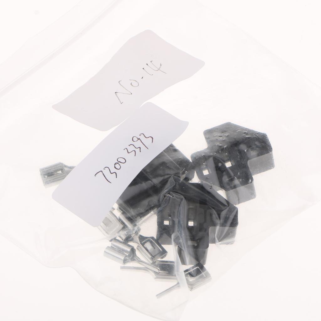 3pcs Automotive Auto Relay Double Socket 40A 5PIN with 15pcs Terminals ZT603