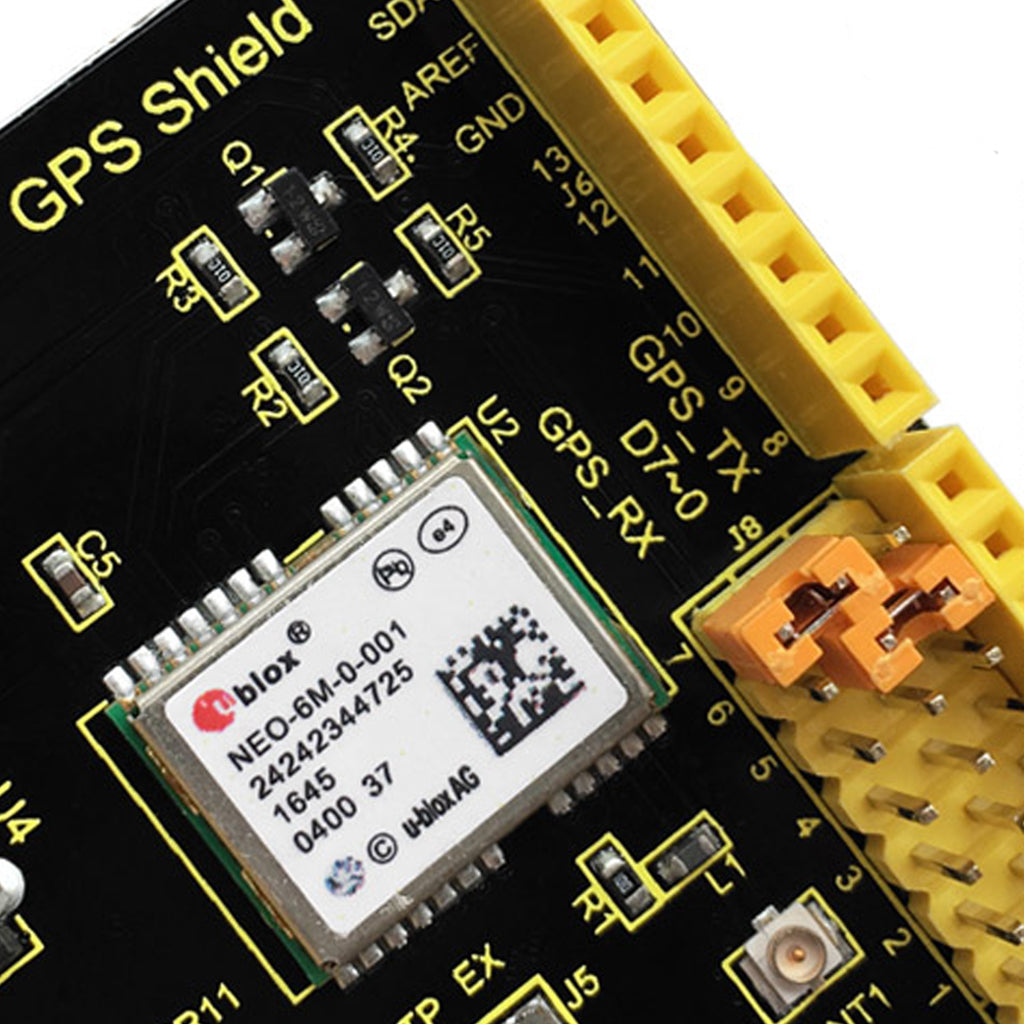 Keyestudio GPS Shield With SD Slot +Antenna For Arduino UNO R3