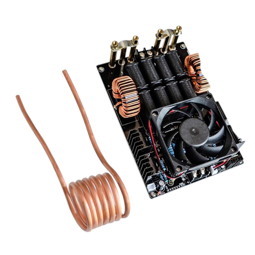 ZVS High Frequency Induction Heater Heating Machine 1KW Without Tap