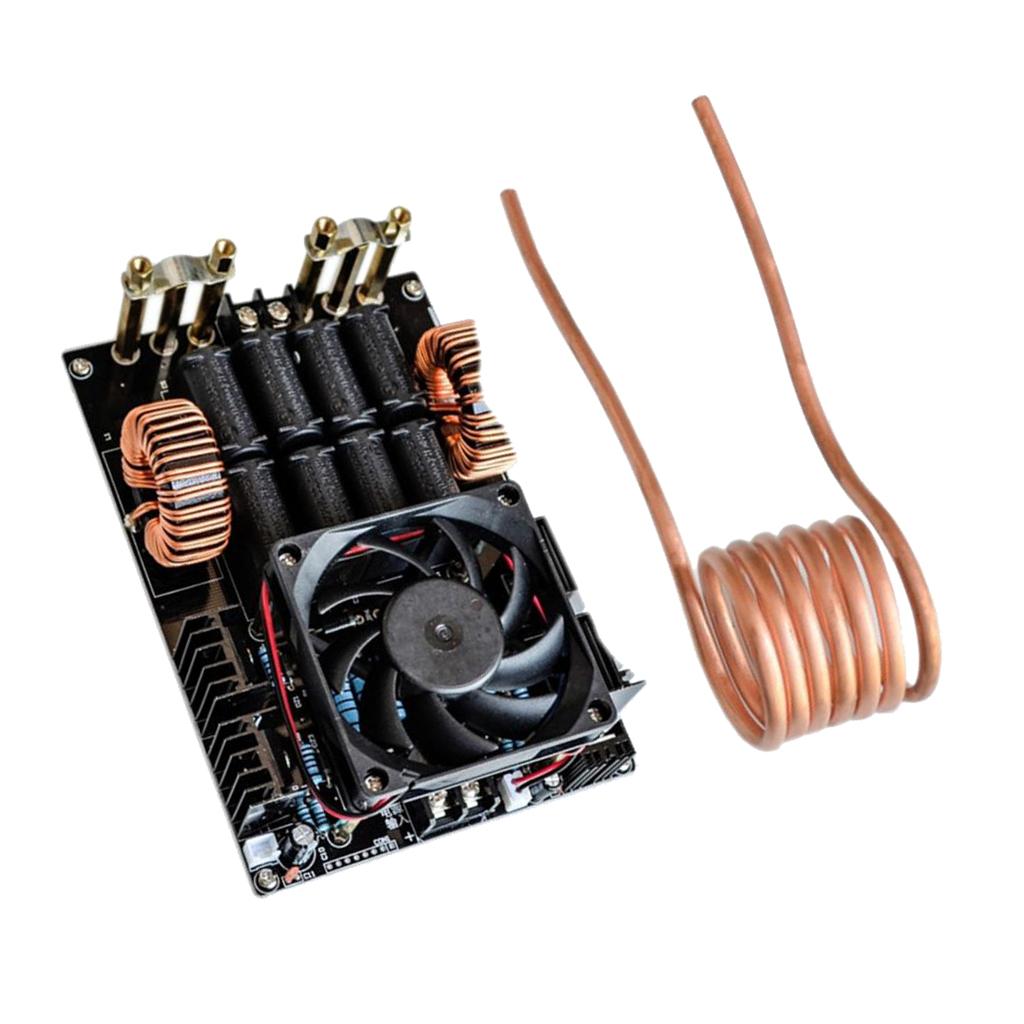 ZVS High Frequency Induction Heater Heating Machine 1KW Without Tap