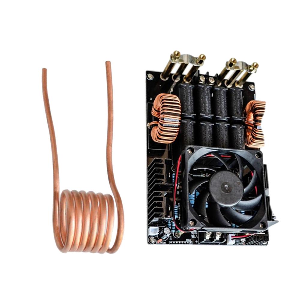 ZVS High Frequency Induction Heater Heating Machine 1KW Without Tap