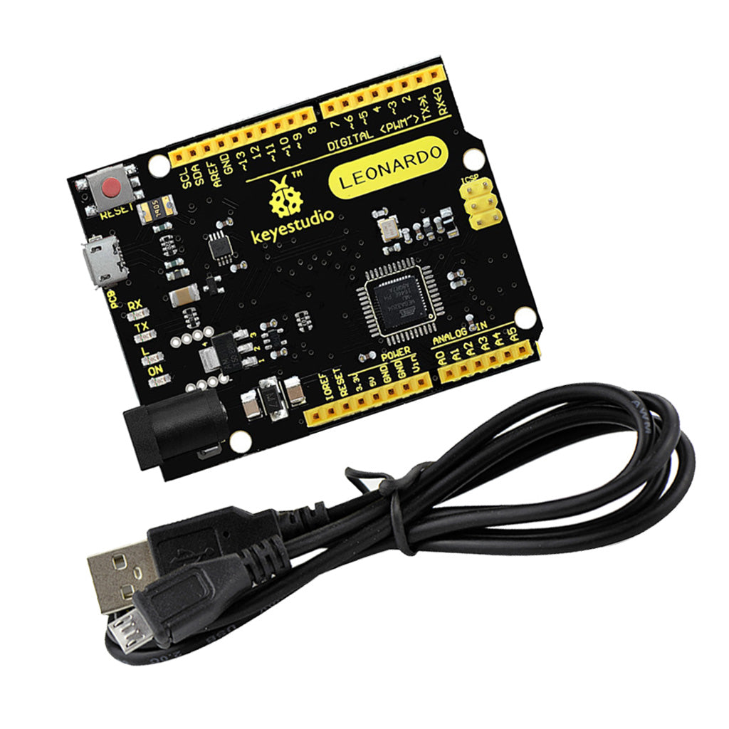 Keyestudio Leonardo R3 Development Board +1meter Micro USB Cable for Arduino