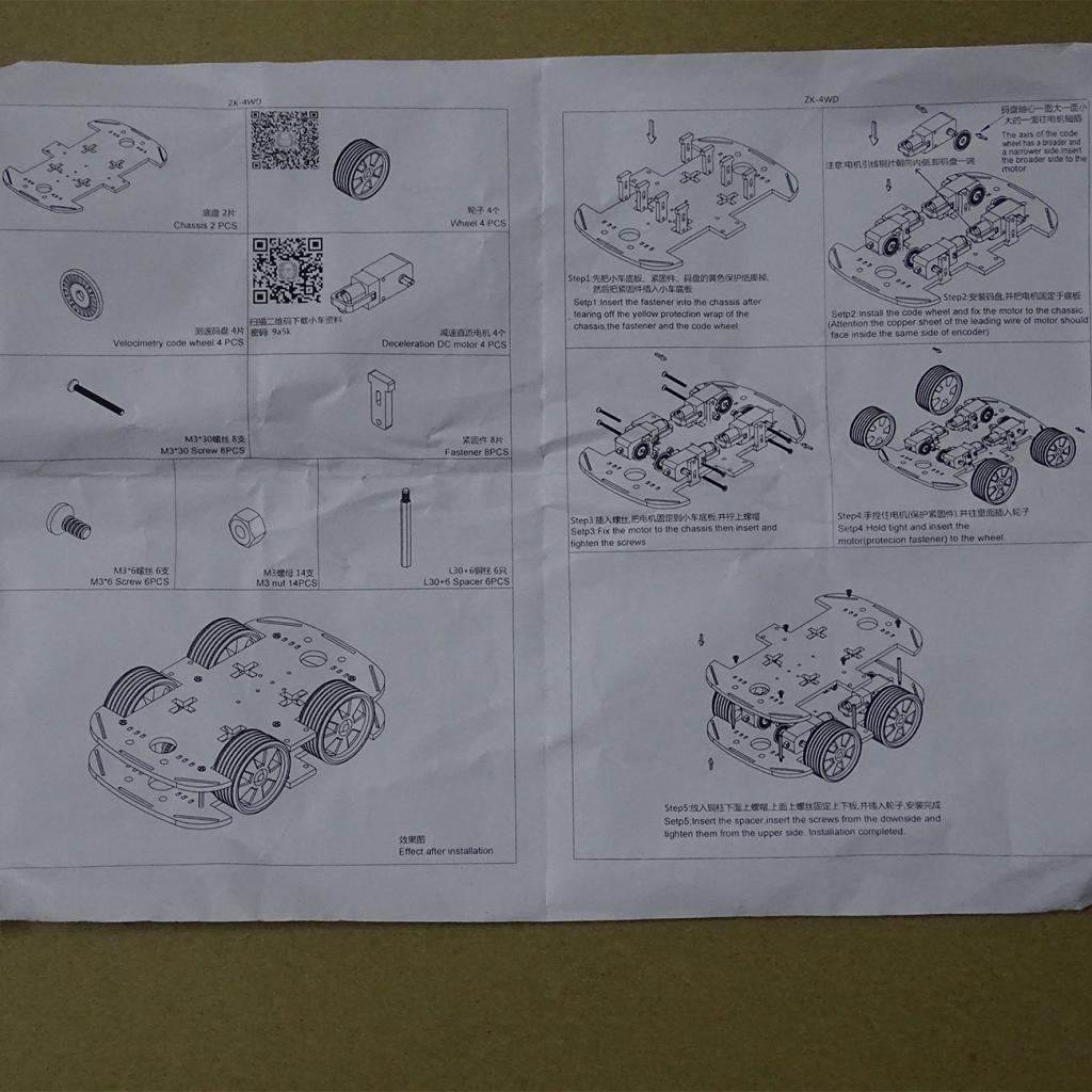 Beginners 4WD Smart Robot Car Chassis Kit DIY with Speed Encoder for Arduino