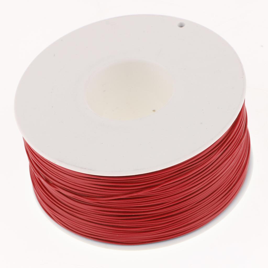 PVC Coated Tin Plated Copper Cable Wrapping Wire 250M 30AWG Cable Reel Red