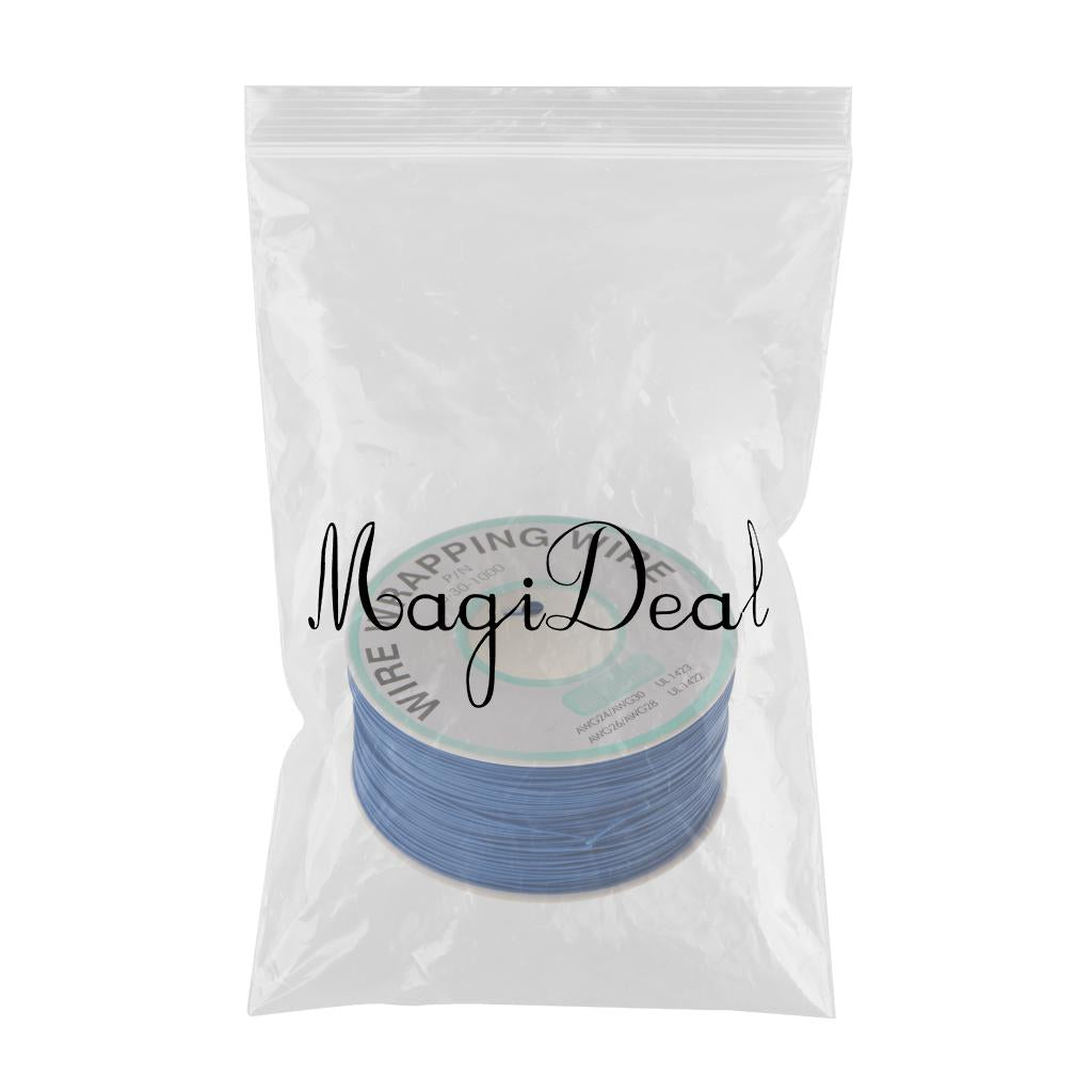 PVC Coated Tin Plated Copper Cable Wrapping Wire 250M 30AWG Cable Reel Blue