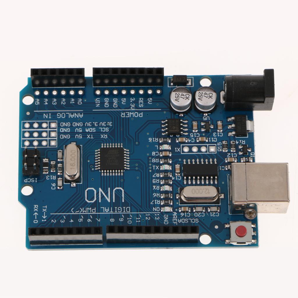 UNO R3 Development Board Starter Kit for Arduino Uno R3 - Bundle of 5 Items