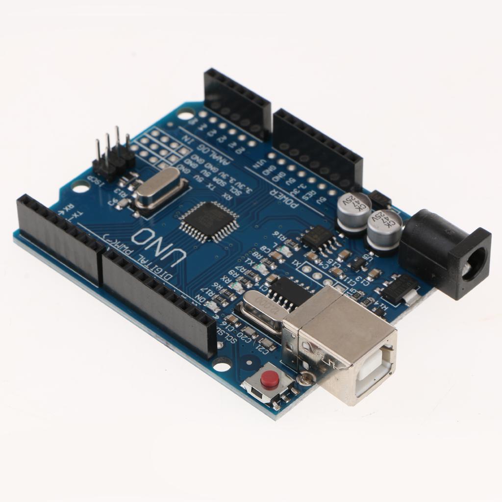 UNO R3 Development Board Starter Kit for Arduino Uno R3 - Bundle of 5 Items