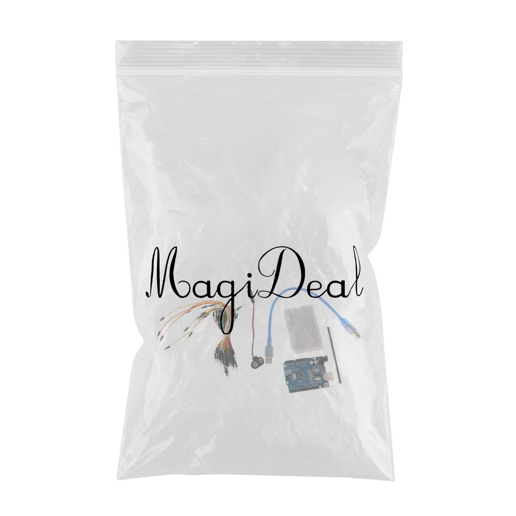 UNO R3 Development Board Starter Kit for Arduino Uno R3 - Bundle of 5 Items