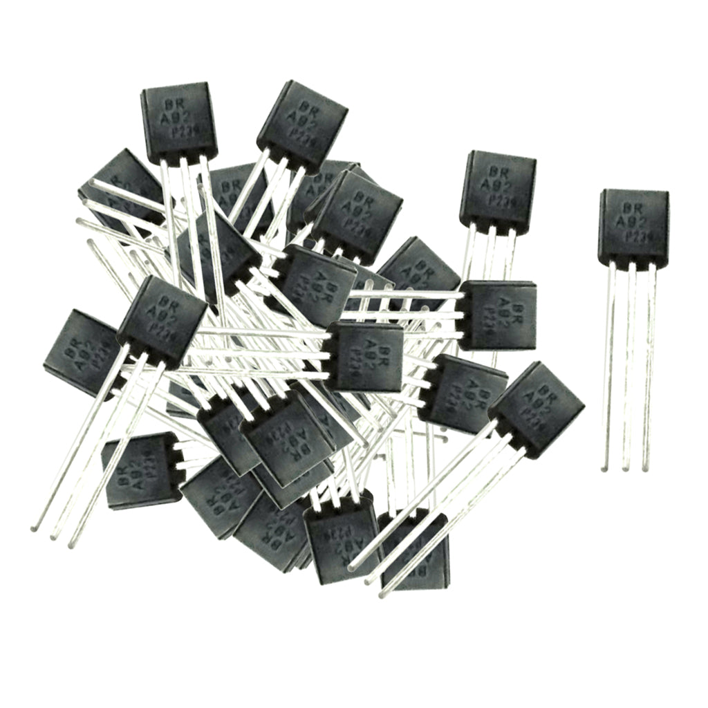 100PCS A92 Power Transistor Semiconductor Device 300V 500mA 625mw PNP TO-92