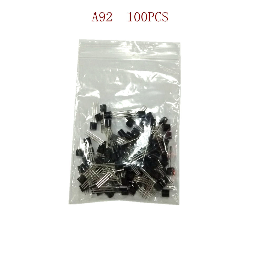 100PCS A92 Power Transistor Semiconductor Device 300V 500mA 625mw PNP TO-92