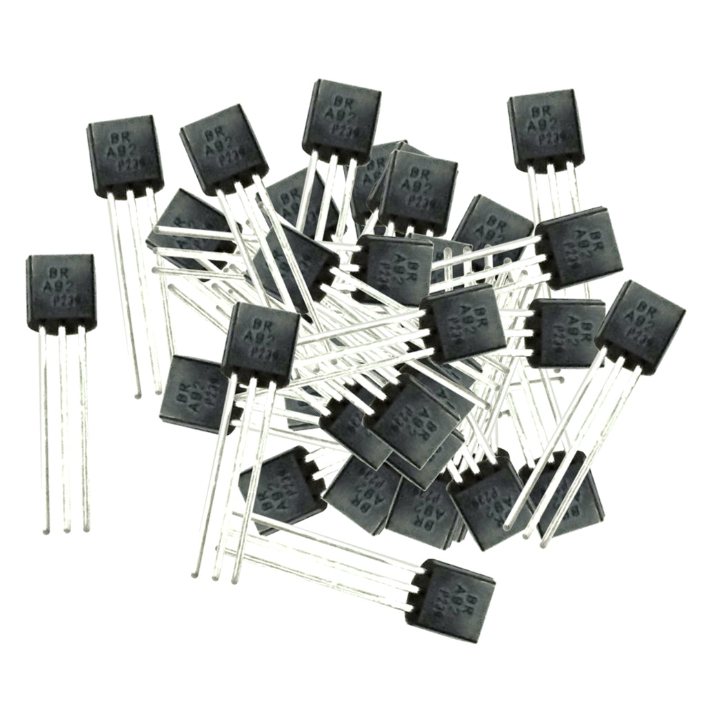 100PCS A92 Power Transistor Semiconductor Device 300V 500mA 625mw PNP TO-92