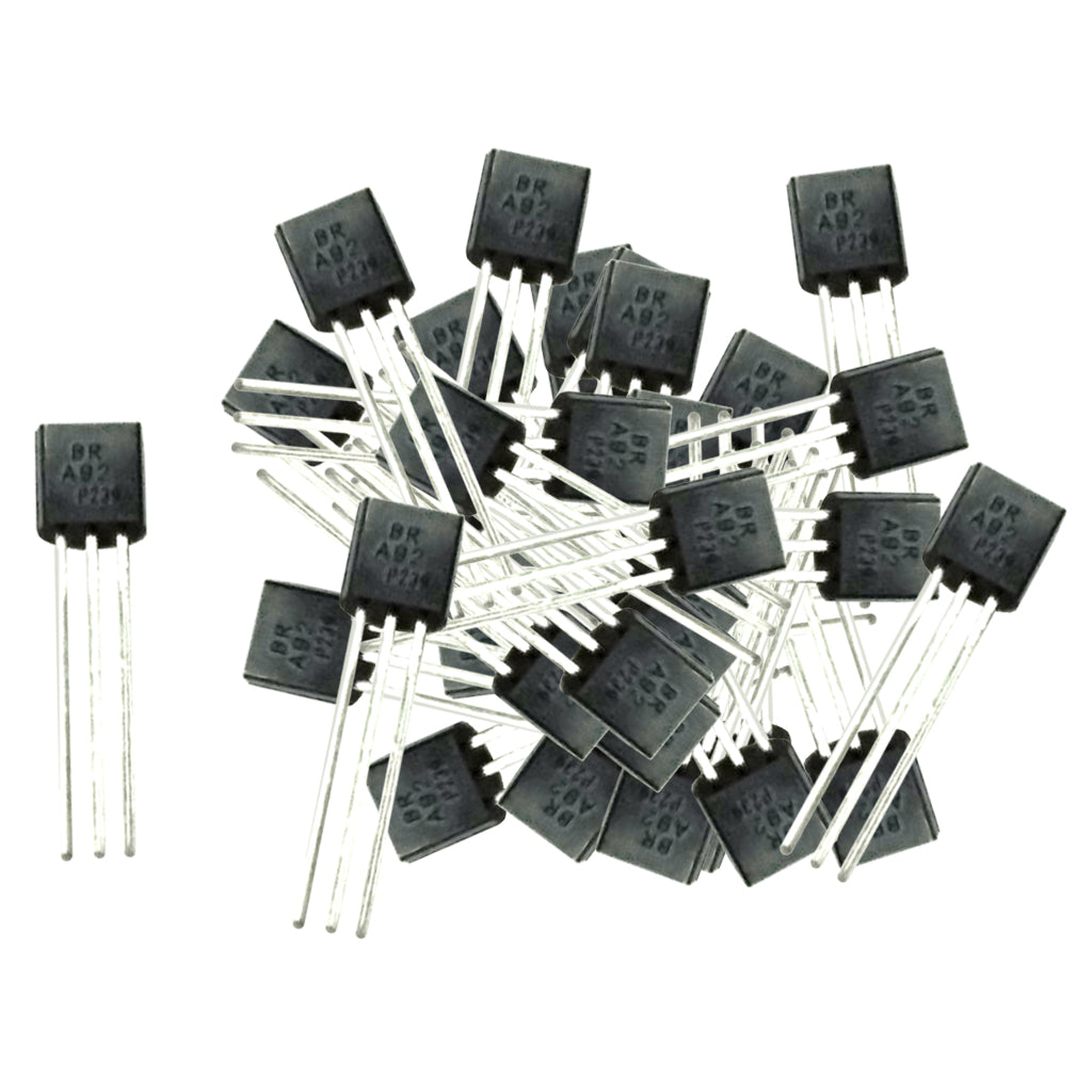 100PCS A92 Power Transistor Semiconductor Device 300V 500mA 625mw PNP TO-92