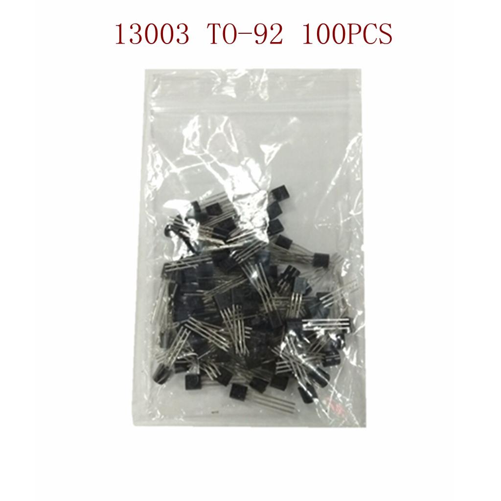 100 Pieces Electronic Current Transistor Triode 13003 400V 1A 0.8w NPN TO-92