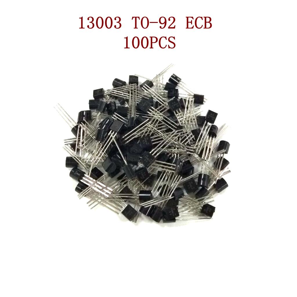 100 Pieces Electronic Current Transistor Triode 13003 400V 1A 0.8w NPN TO-92