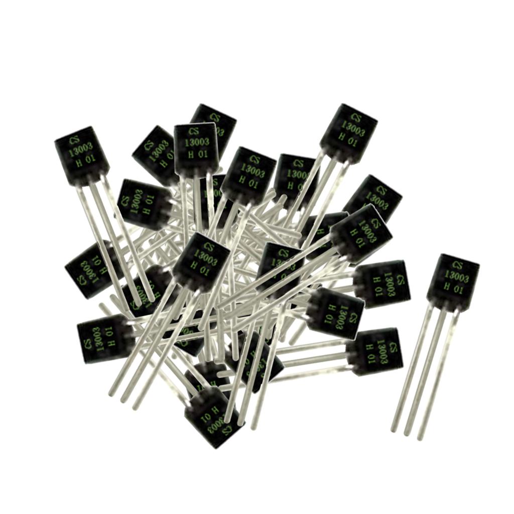 100 Pieces Electronic Current Transistor Triode 13003 400V 1A 0.8w NPN TO-92