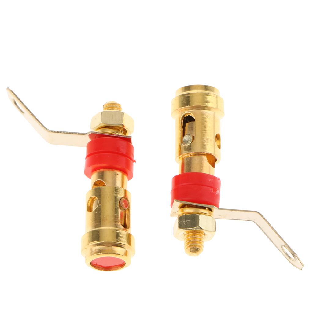 Speaker Banana Plug Jack Amplifier Terminal Binding Post Socket Connector Red