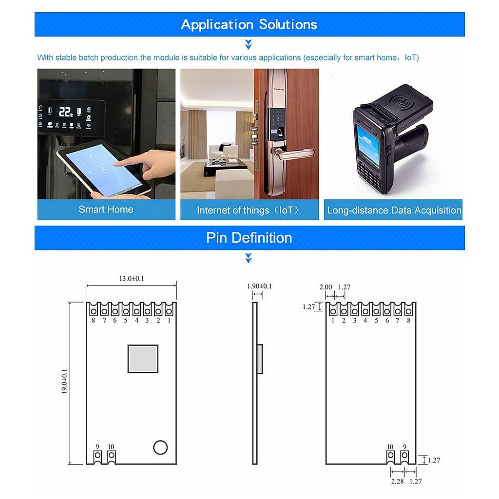 E07-M1101S CC1101 433MHz SPI 10dBm 1000m Wireless RF Transceiver Module
