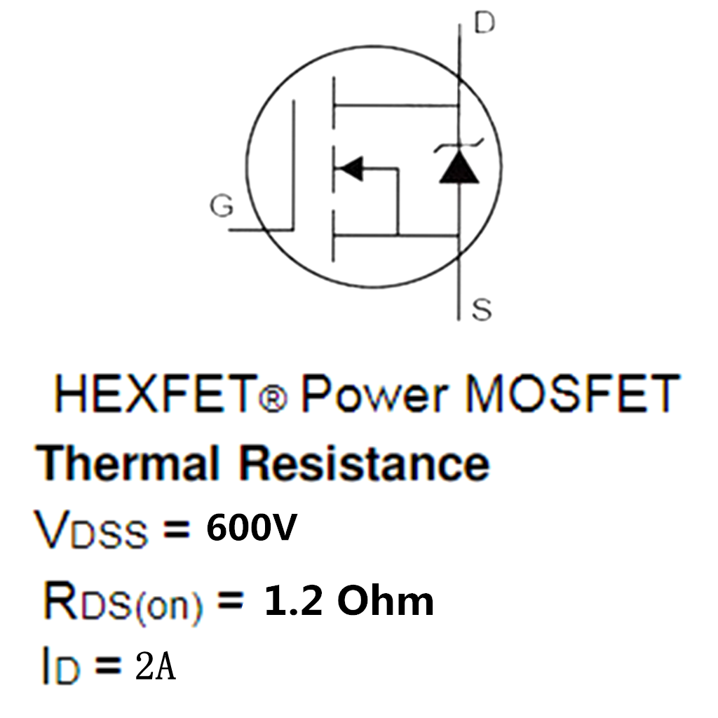 10PCS 2A 600V MOSFET Field Effect Transistor TO-220F 2N60 Power N-Channel