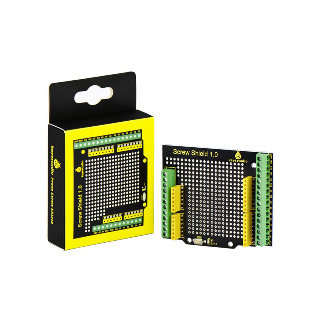 Keyestudio Screw Shield Bindingpost Prototype Expansion Board for Arduino