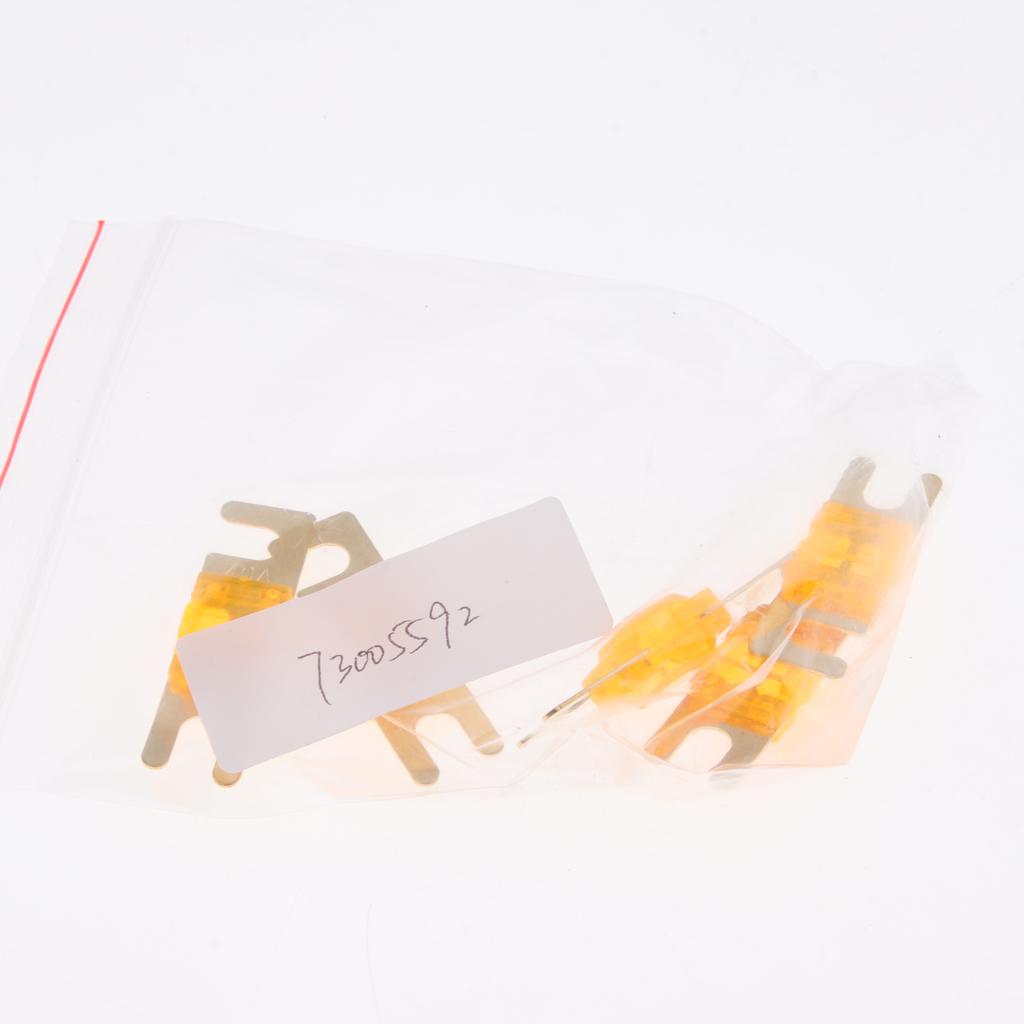 5Pcs Mini Small Car Truck Fuse Kit Auto Blade Fuse Plug In Fork Fuse 40A