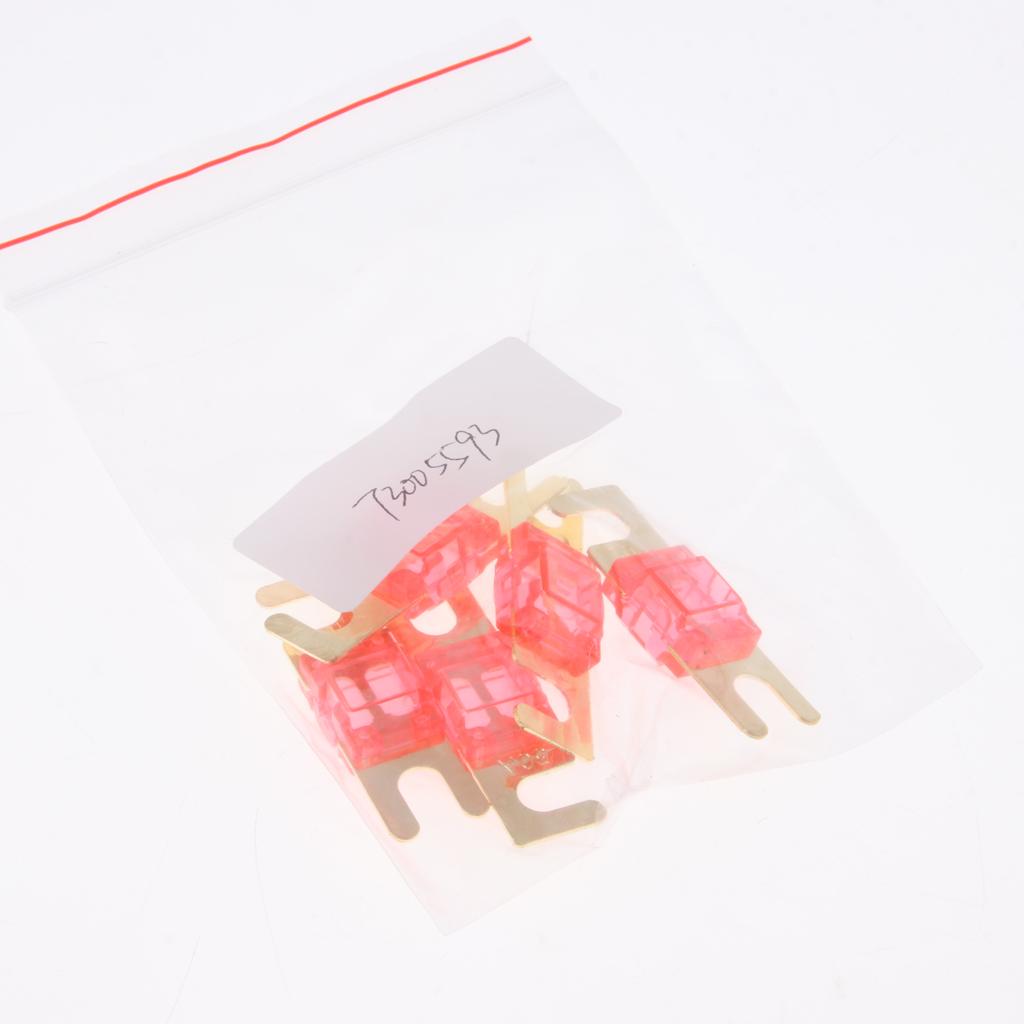 5Pcs Mini Small Car Truck Fuse Kit Auto Blade Fuse Plug In Fork Fuse 50A