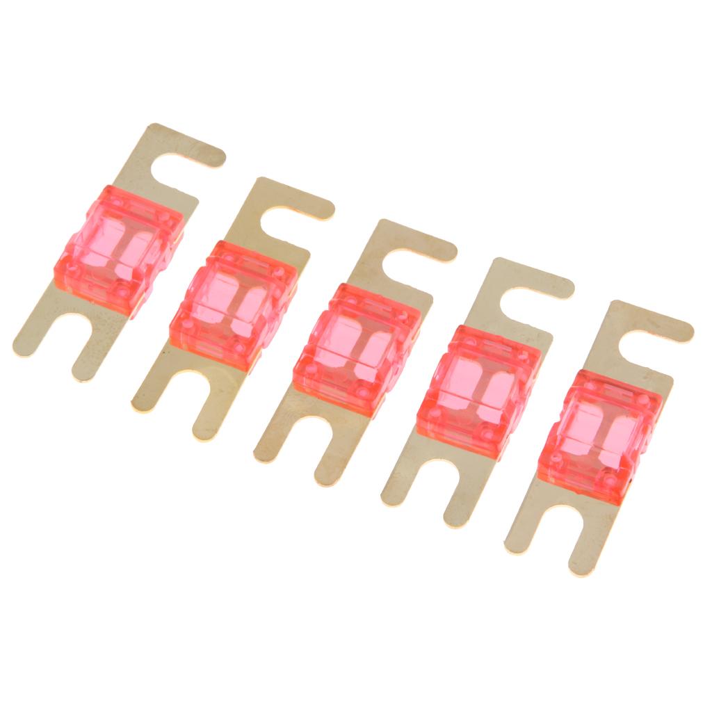 5Pcs Mini Small Car Truck Fuse Kit Auto Blade Fuse Plug In Fork Fuse 50A