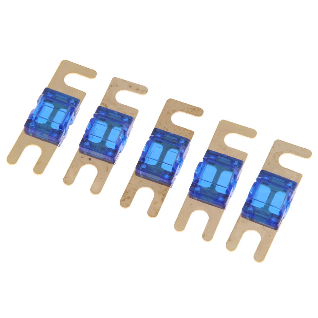 5Pcs Mini Small Car Truck Fuse Kit Auto Blade Fuse Plug In Fork Fuse 60A