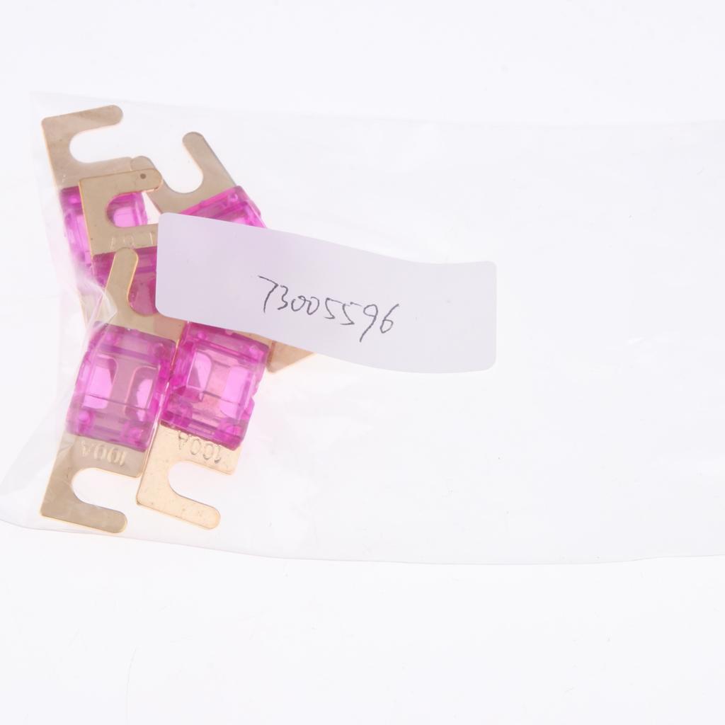 5Pcs Mini Small Car Truck Fuse Kit Auto Blade Fuse Plug In Fork Fuse 100A