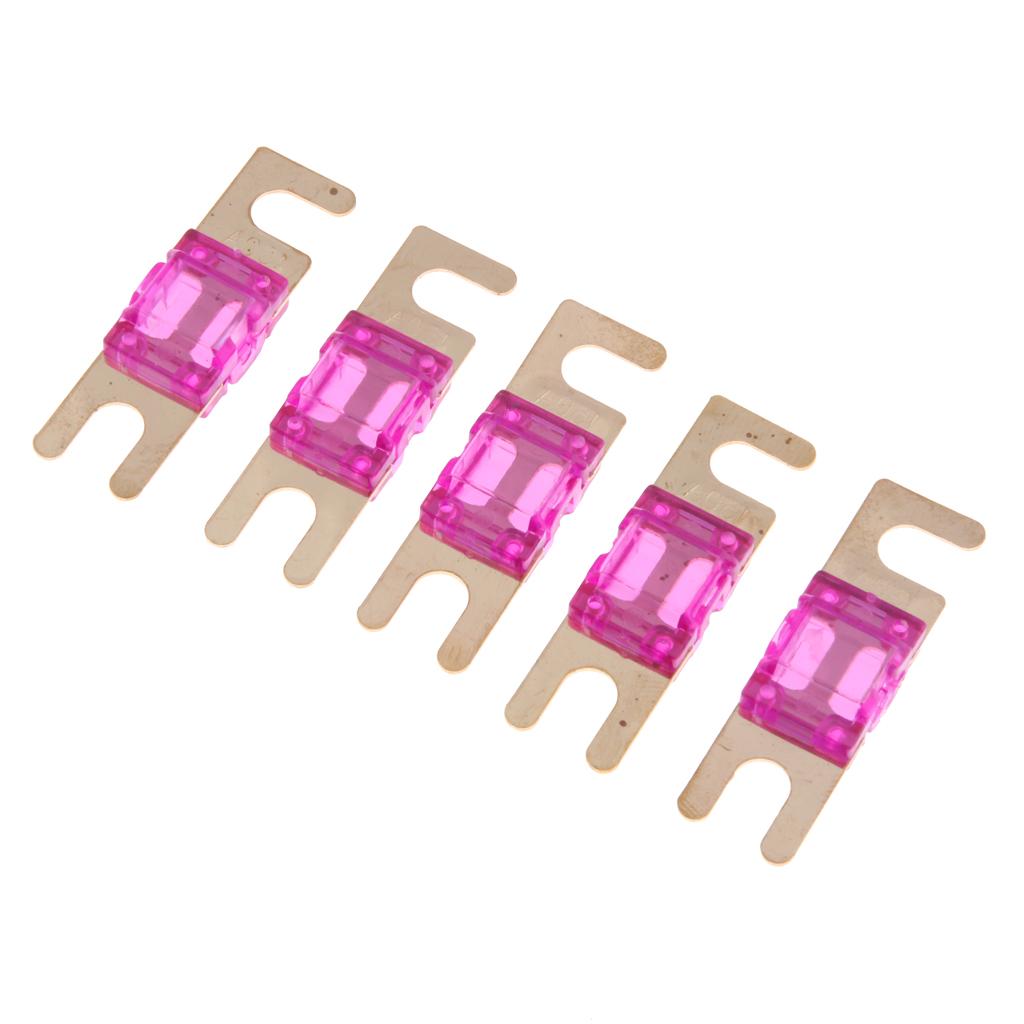 5Pcs Mini Small Car Truck Fuse Kit Auto Blade Fuse Plug In Fork Fuse 100A