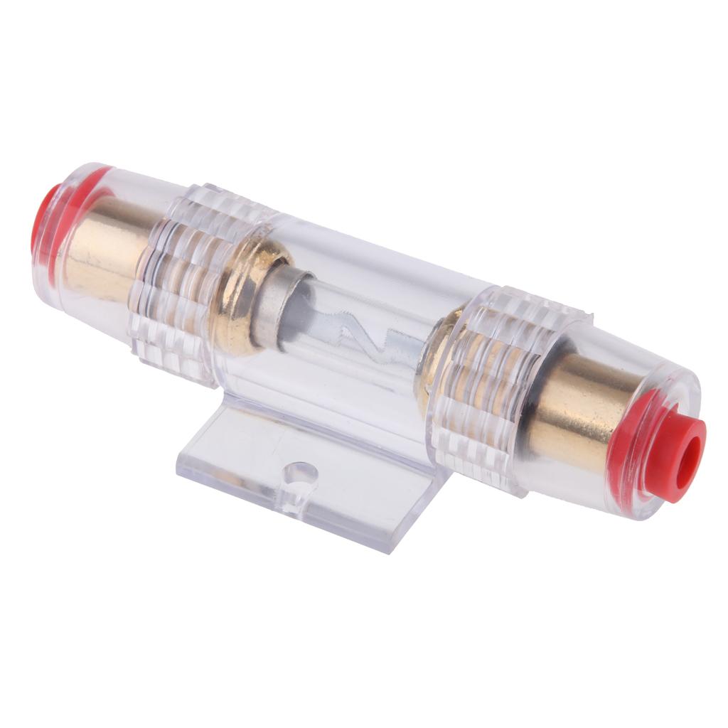 Glass Tube Fuse Holder Adapter with Fast Blow Tube Fuse for Car Truck 40A