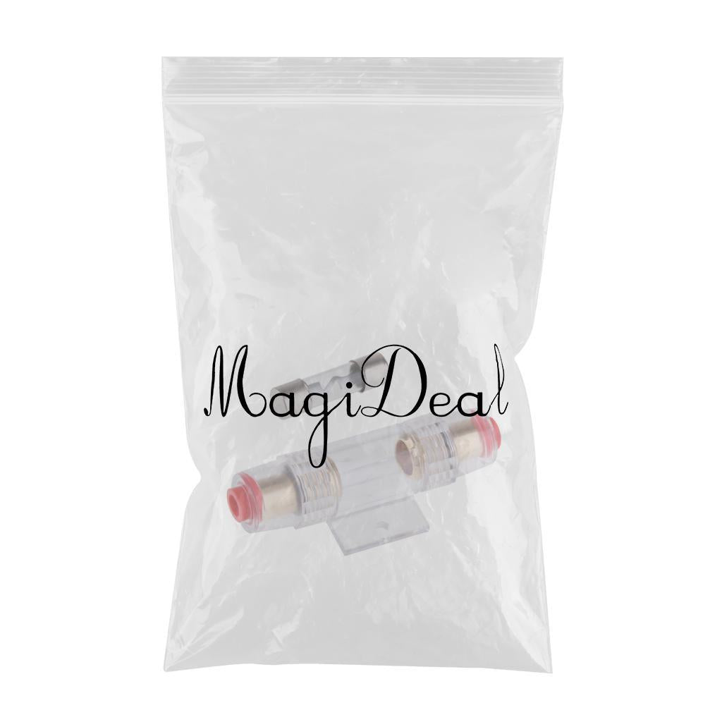 Glass Tube Fuse Holder Adapter with Fast Blow Tube Fuse for Car Truck 40A