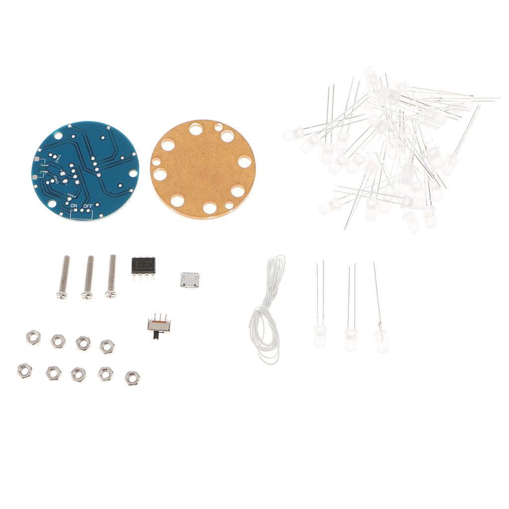 DIY Christmas Star Flashing Dimensional Round LED Cylinder Kit