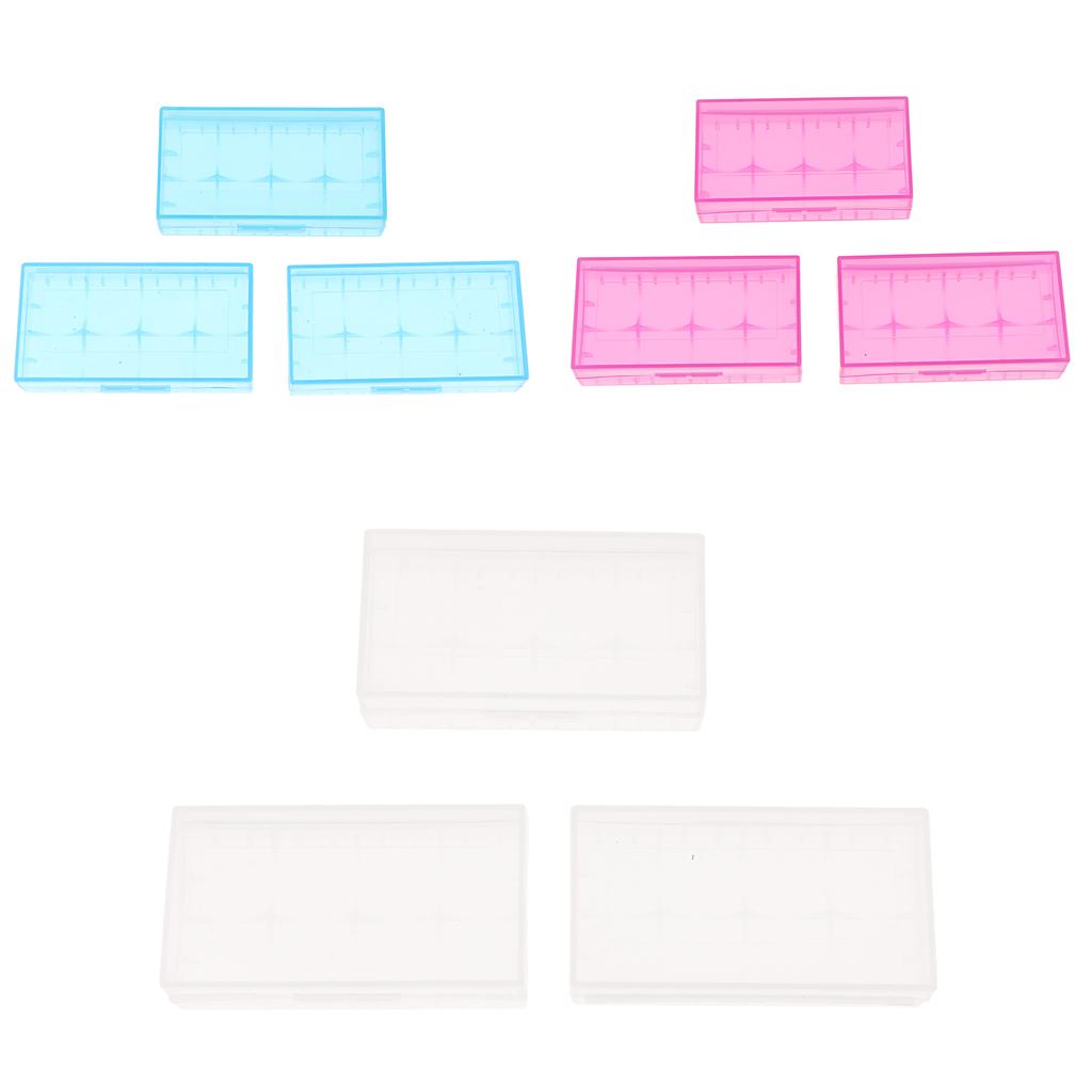 3 Pcs Battery Storage Box Hard Plastic Battery Case Holder Organizer Pink