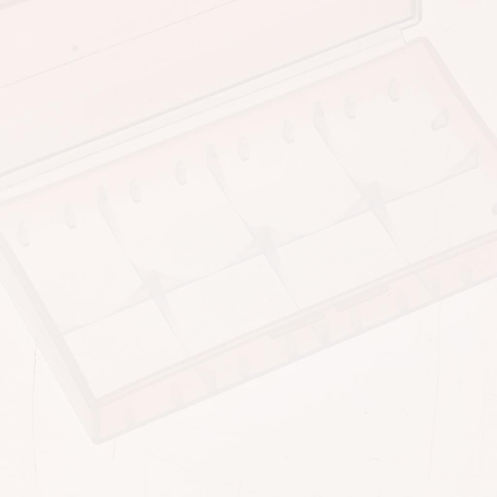 3 Pcs Battery Storage Box Hard Plastic Battery Case Holder Organizer White