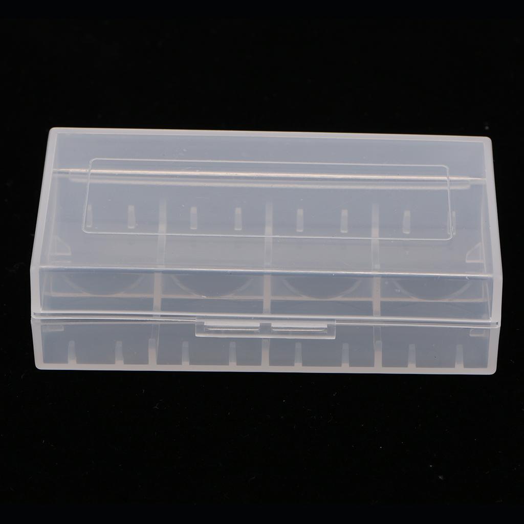 3 Pcs Battery Storage Box Hard Plastic Battery Case Holder Organizer White