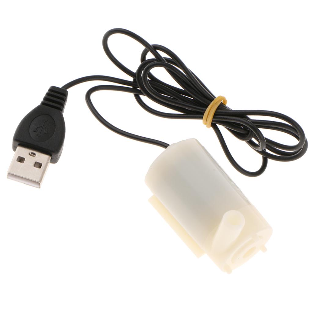 Small Submersible DC Water Pump with 1Meter USB Cable For Boat, Outdoor, Travelling, Aquarium, Gardening Use