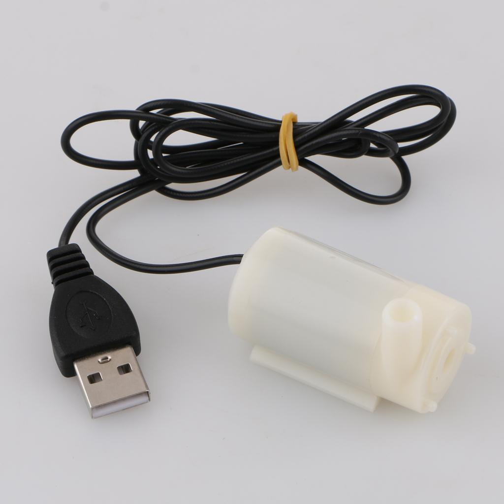 Small Submersible DC Water Pump with 1Meter USB Cable For Boat, Outdoor, Travelling, Aquarium, Gardening Use