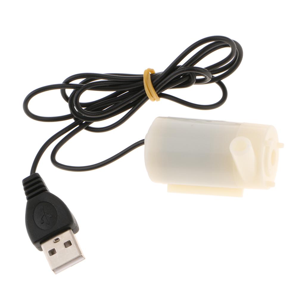 Small Submersible DC Water Pump with 1Meter USB Cable For Boat, Outdoor, Travelling, Aquarium, Gardening Use