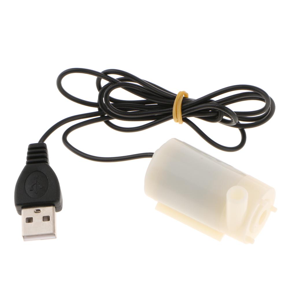 Small Submersible DC Water Pump with 1Meter USB Cable For Boat, Outdoor, Travelling, Aquarium, Gardening Use