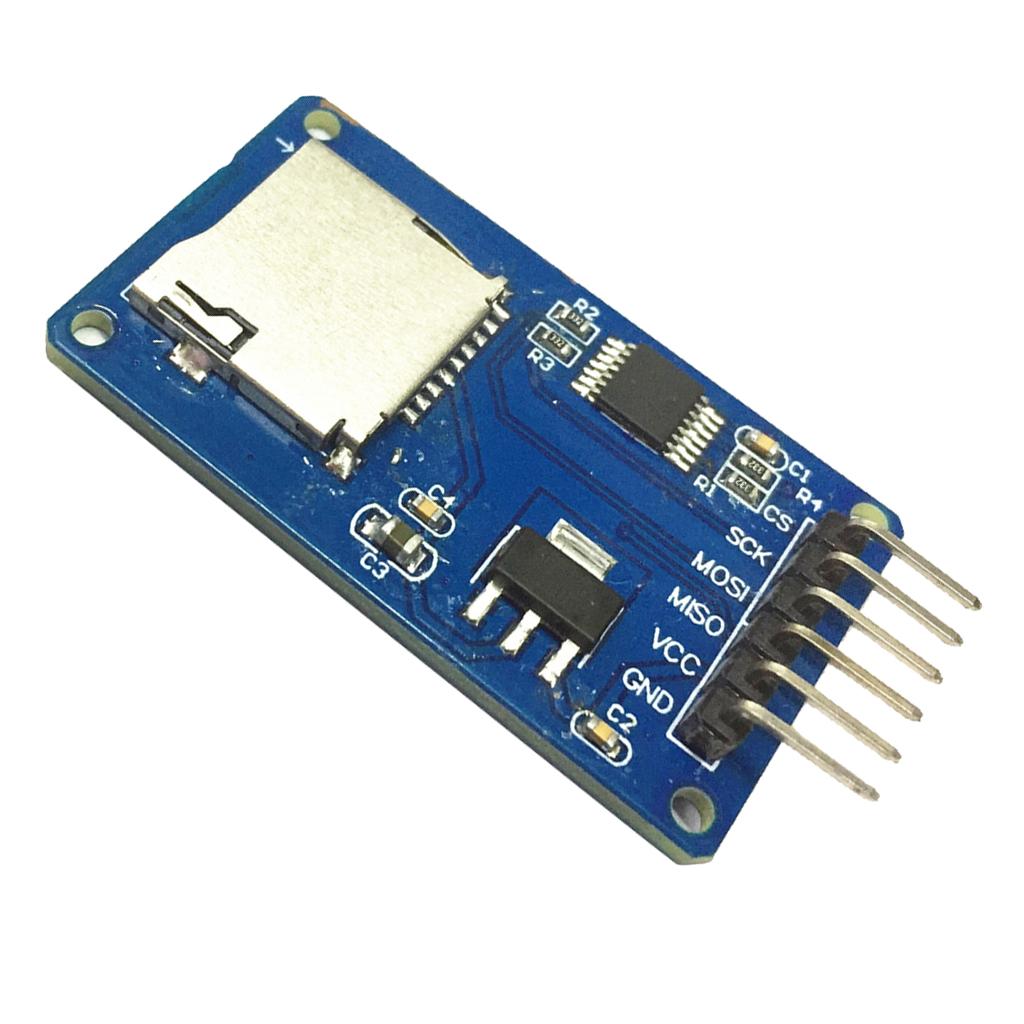 Micro SD SPI Interface Mini TF Card Adapter Reader Memory Shield Module for Arduino Size 42x24x12mm