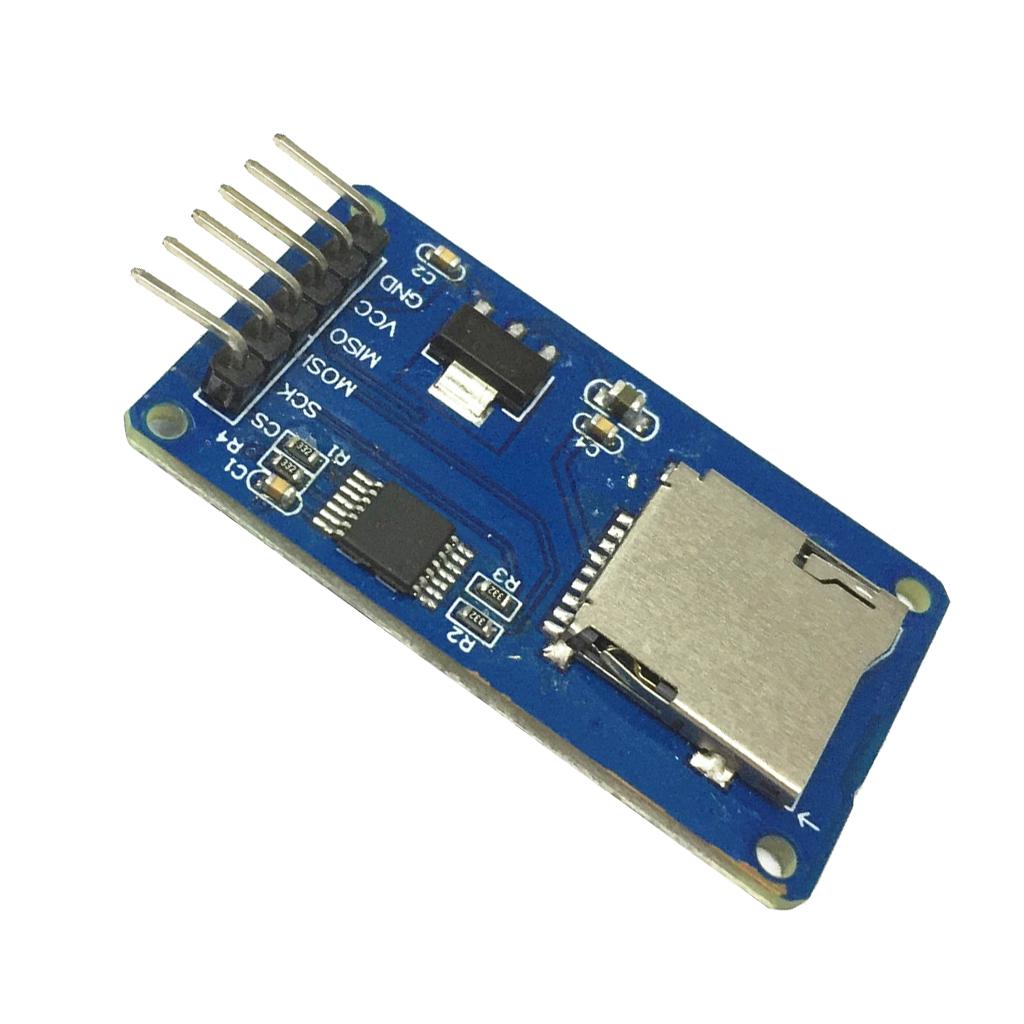 Micro SD SPI Interface Mini TF Card Adapter Reader Memory Shield Module for Arduino Size 42x24x12mm
