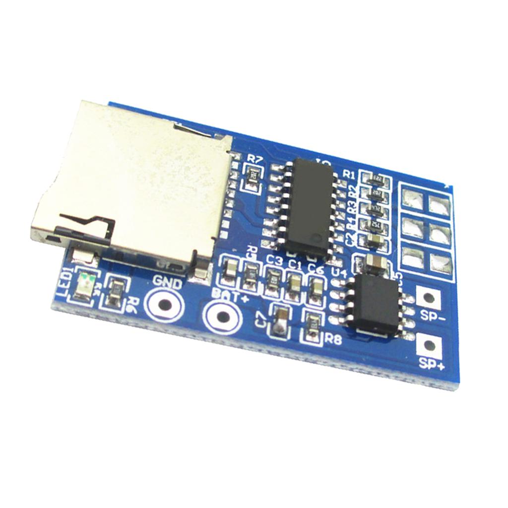 TF Card MP3 Decoding Module 3.7-5V Power 2W Mixed Mono Memory Player Module