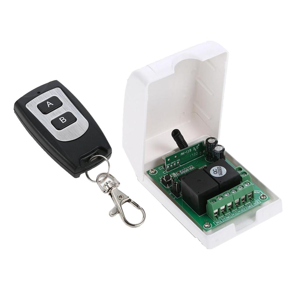 DC 12V Relay Wireless RF Remote Control Switch Transmitter with Receiver