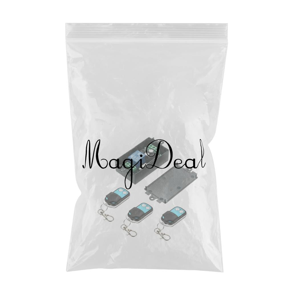 3pcs 12V 1-CH Learning Code Remote Control Switch With Receiver 433MHz