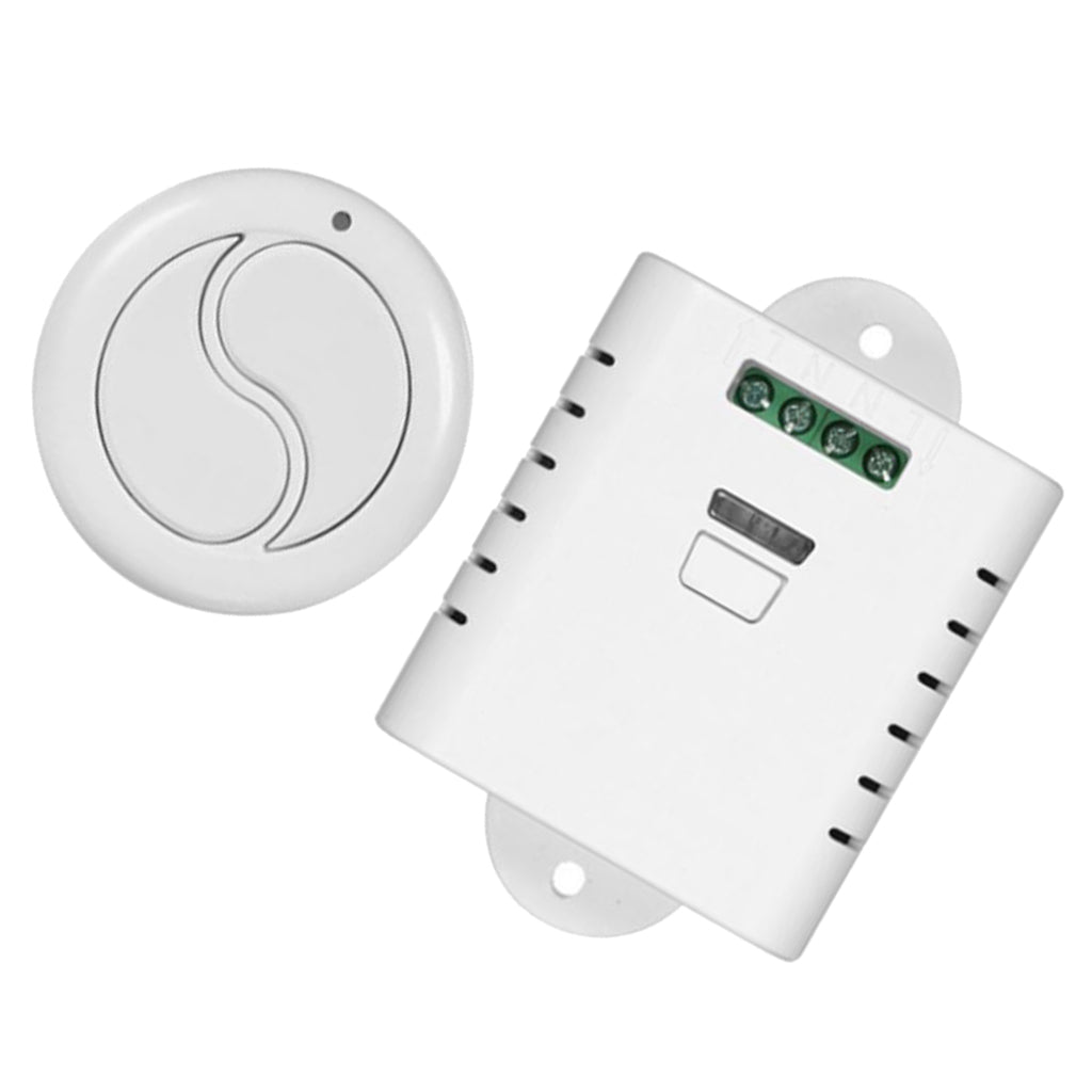 1 Channel Receiver With 1 Round Double-Key Remote Control Switch-433mhz