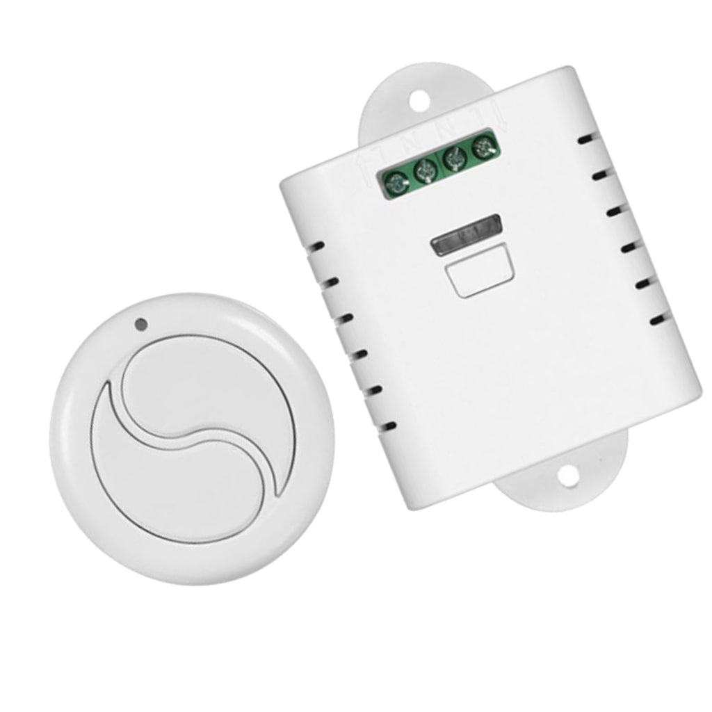 1 Channel Receiver With 1 Round Double-Key Remote Control Switch-433mhz