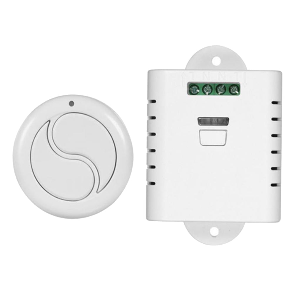 1 Channel Receiver With 1 Round Double-Key Remote Control Switch-433mhz