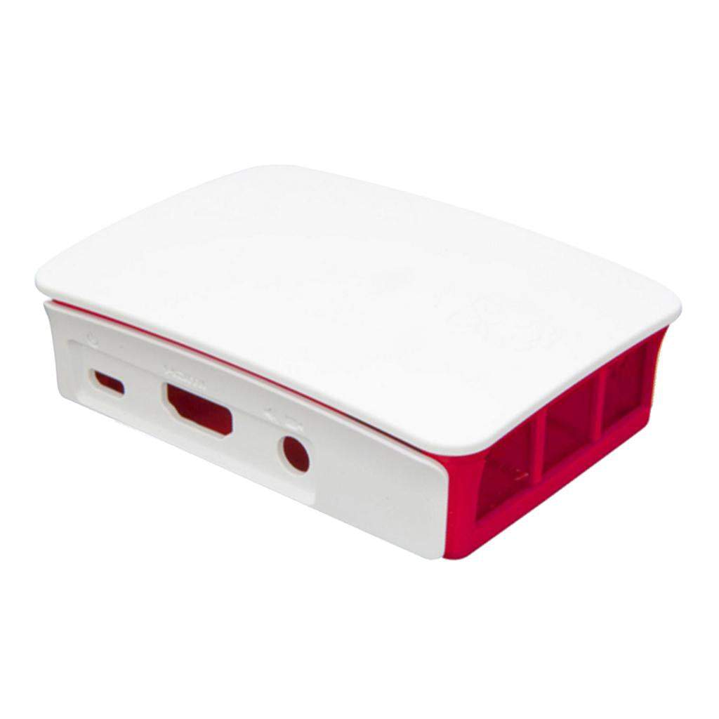 Case Housing Shell Enclosure for the Raspberry Pi 3 Model B White and Red