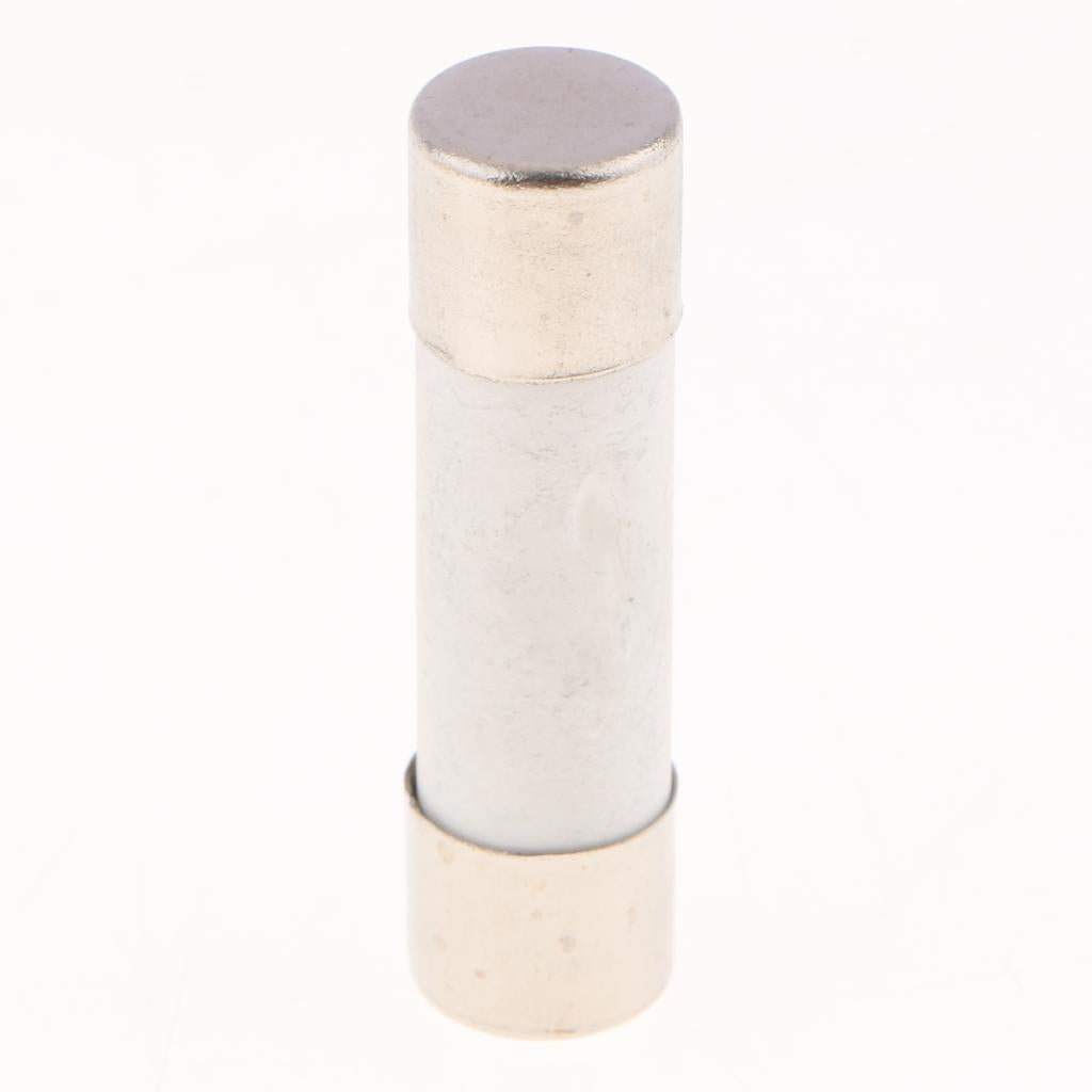 20 Pieces R015 Series 500V Cylindrical Ceramic Fuse Tube Fast Blow 38x10mm 0.5A