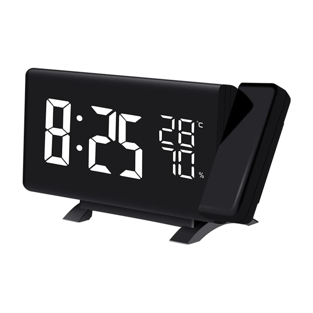 Projection Alarm Clock Digital 3-Color LED FM Radio Alarm Projection Clock